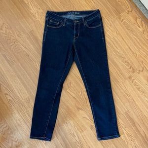 Old Navy dark denim ankle Rockstar jeans size 8